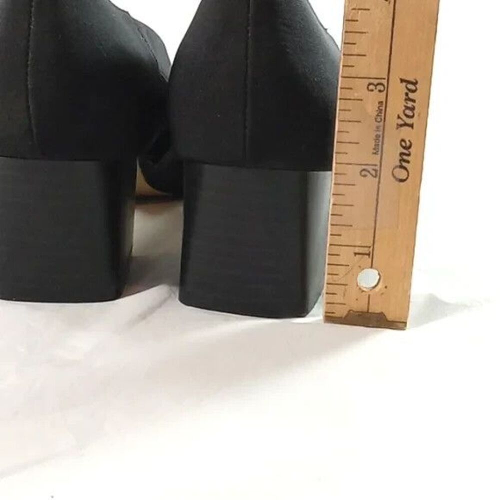 Vintage 90s Y2K Fashion bug size 8 black Chunky Block heels Whimsigoth Office - Picture 6 of 10